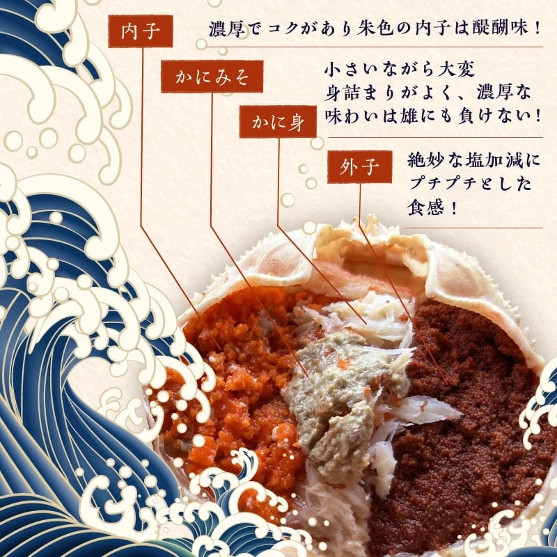 ☆蟹の宝石箱☆【贅沢なカニの食べ比べ】ずわいがに＆せいこがに甲羅盛 夫婦セット